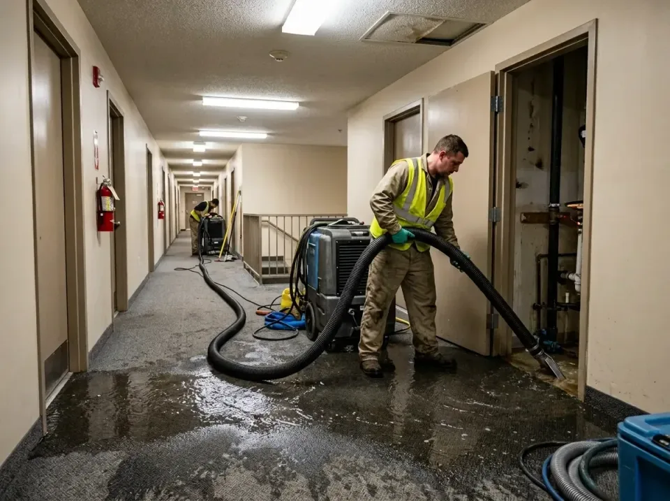 multi-unit-apartment-hallway-f-005 — frequently asked questions, Emergency Burst Pipe Water Extraction & Removal in Lighthou…